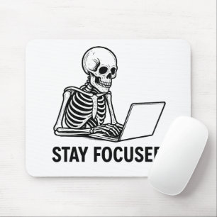 Alfombrilla De Ratón Skeleton en la laptop: mantente centrado