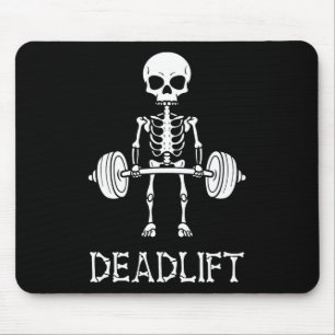 Alfombrilla De Ratón Skeleton Gym Levantamiento de peso Fitness