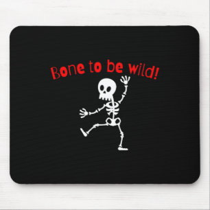 Alfombrilla De Ratón Skeleton Halloween Funny Bone Wild
