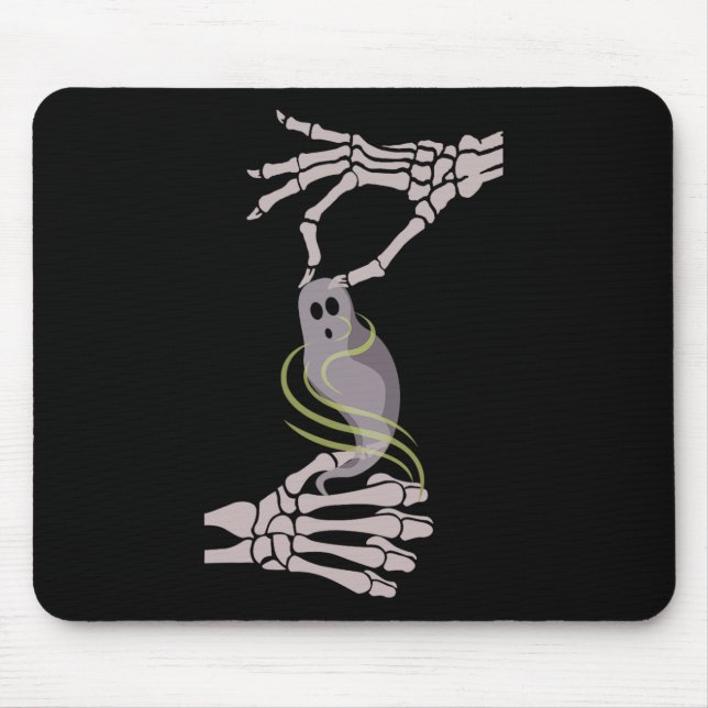 Alfombrilla De Ratón Skeleton Hands Fantasma Halloween (Frente)