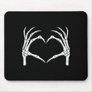 Alfombrilla De Ratón Skeleton Manos Forma Corazón Soky Halloween Centro