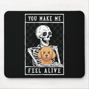 Alfombrilla De Ratón Skeleton que sientas que Halloween me viva