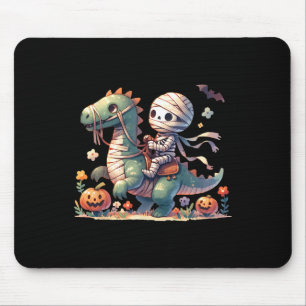 Alfombrilla De Ratón Skeleton Riding Dragon Halloween Templo Kid