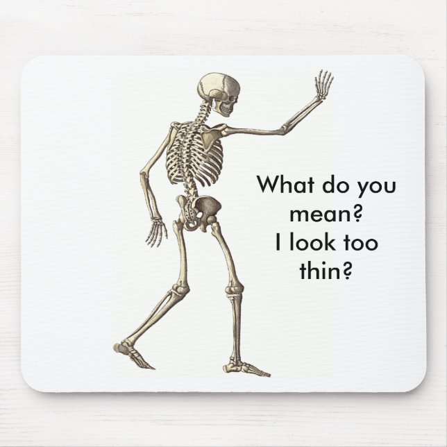 Alfombrilla De Ratón Skeleton Waving Mousepad (Frente)