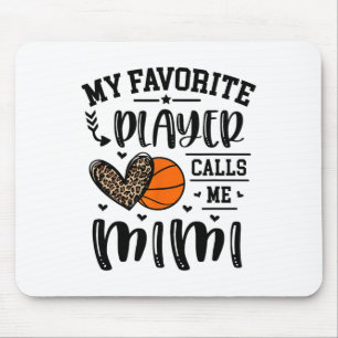 Alfombrilla De Ratón Sketll Mi jugador favorito me llama Mimi Heart Gra