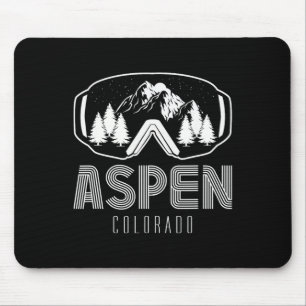 Alfombrilla De Ratón Ski Aspen Colorado Ski Snowboard Goggles Mountain