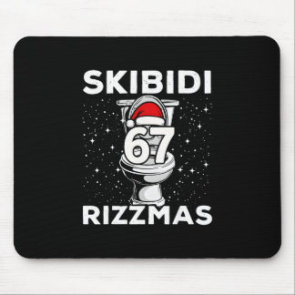 Alfombrilla De Ratón Skibidi Rizzmas 67 Funny Toilet Santa 6 7 Xmas Gen