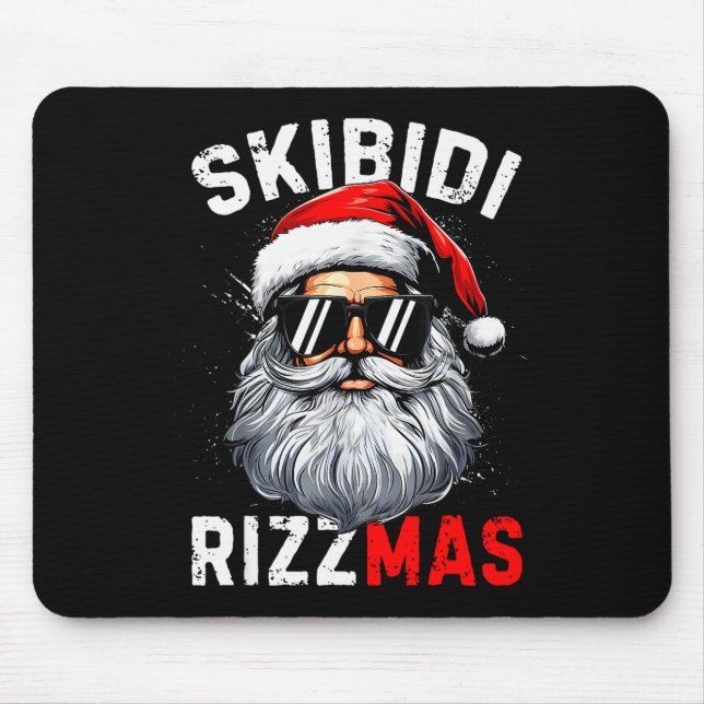 Alfombrilla De Ratón Skibidi Rizzmas Christmas Rizz Santa Claus Charism (Frente)