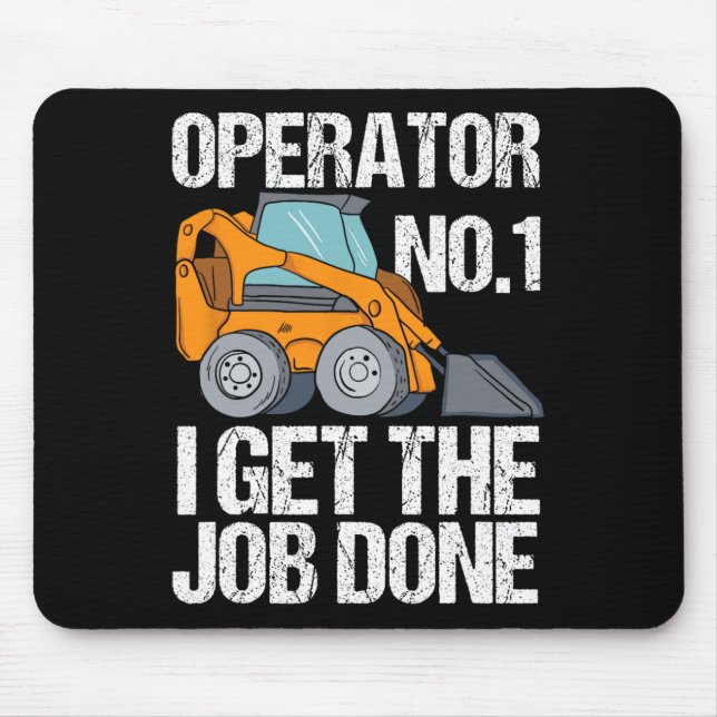 Alfombrilla De Ratón Skid Steer Daddy Funny Fathers Day Gift (Frente)