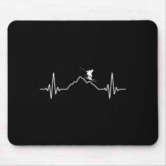 Alfombrilla De Ratón Skiing Heartbeat Ski Gift For Skiers _2 