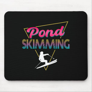 Alfombrilla De Ratón Skimmer de estanques de esquí Retro Pond Skimming 