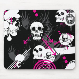 Alfombrilla De Ratón Skull Chaos Mousepad