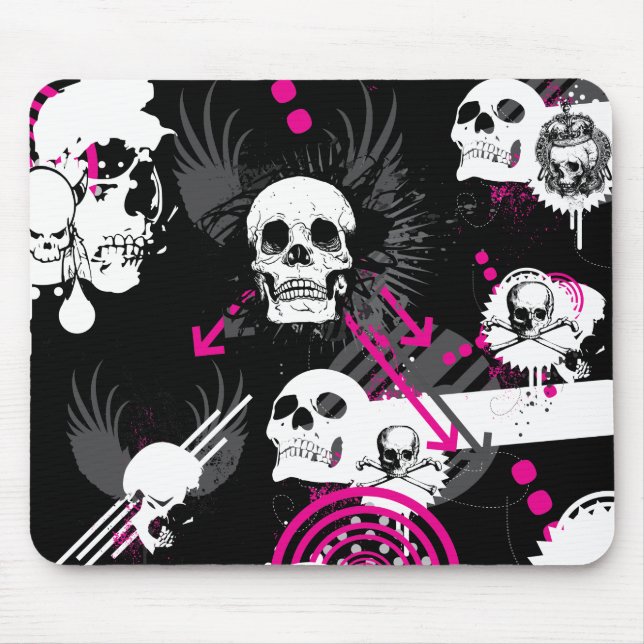 Alfombrilla De Ratón Skull Chaos Mousepad (Frente)