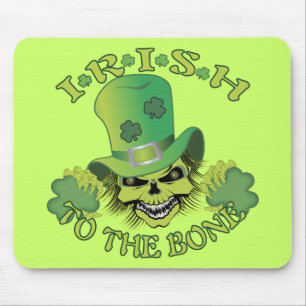 Alfombrilla De Ratón Skull irlandés