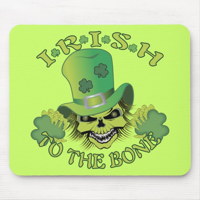 Alfombrilla De Ratón Skull irlandés (Frente)