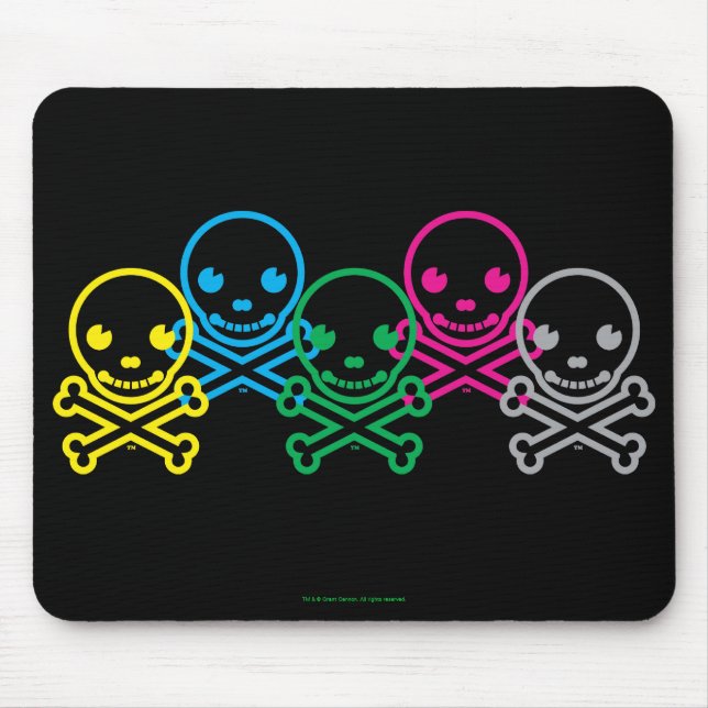 Alfombrilla De Ratón SkullKrush™ 30s O Lim Pix Mousepad (Frente)