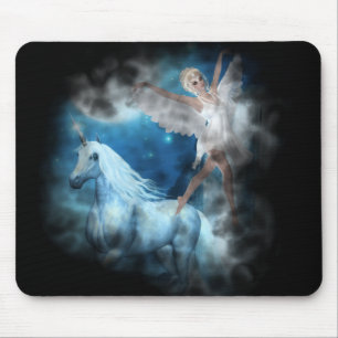 Alfombrilla De Ratón Sky Faerie Aspárrs y Unicorn Vignette
