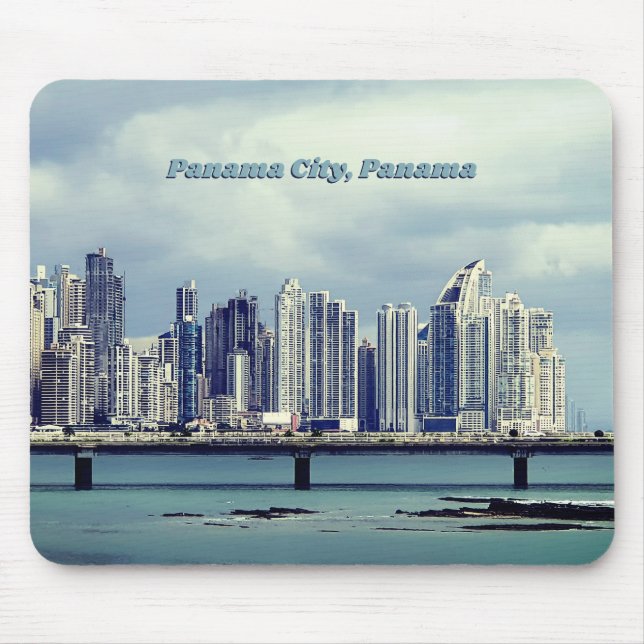 Alfombrilla De Ratón Skyline de Panamá (Frente)