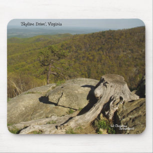 Alfombrilla De Ratón Skyline drive Mountains Virginia