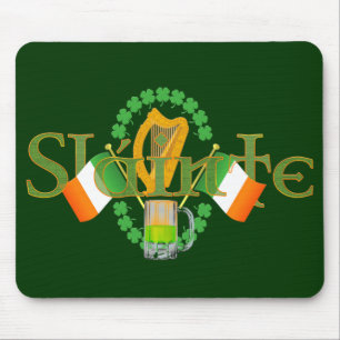 Alfombrilla De Ratón Slainte regalos irlandeses del día del St Patrick