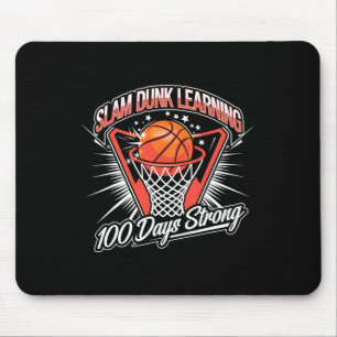 Alfombrilla De Ratón Slam Dunk Aprendizaje 100 Días Fuerte Sketll Escue