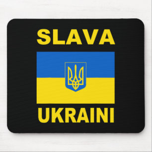 Alfombrilla De Ratón Slava Ukraini Gloria a Ucrania Apoya la bandera uc