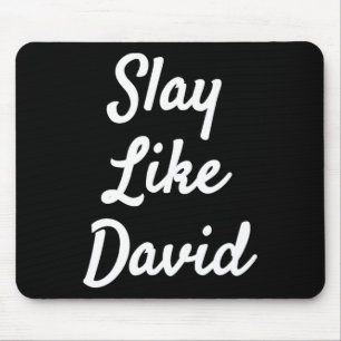 Alfombrilla De Ratón Slay Like David Christianity Bible Gift