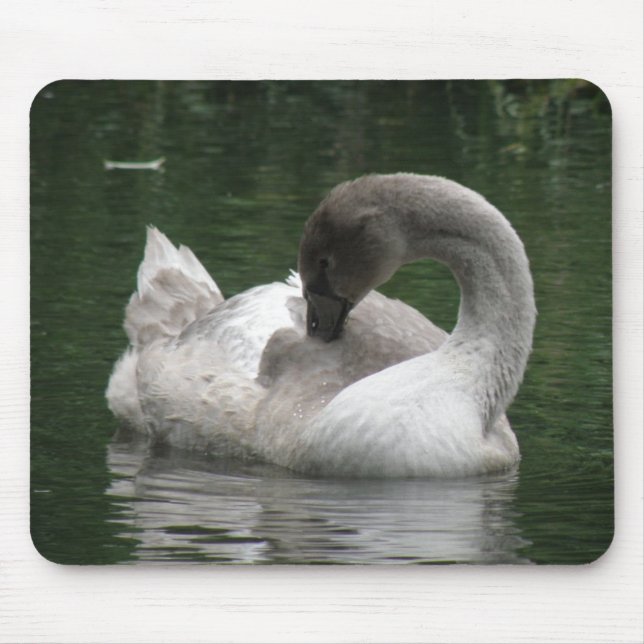 Alfombrilla De Ratón Sleepy Swan Mousepad (Frente)