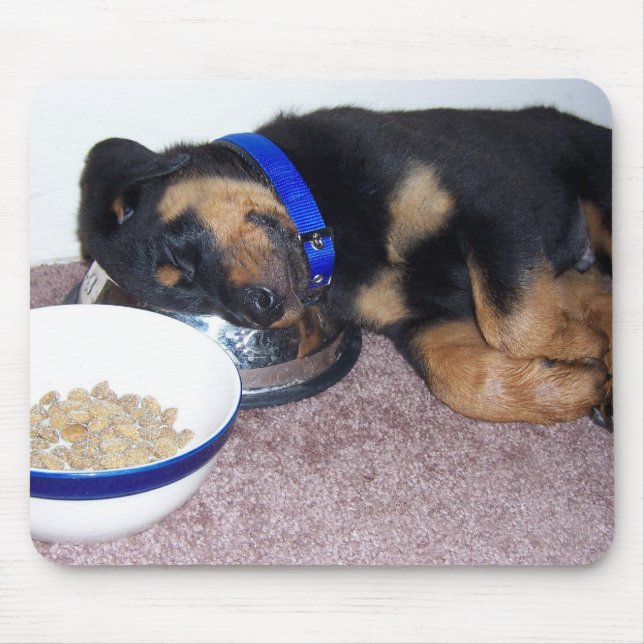 Alfombrilla De Ratón sleepyhead rottweiler. (Frente)