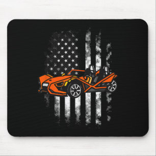 Alfombrilla De Ratón Slingshot Car Bandera Estadounidense 4 De Julio
