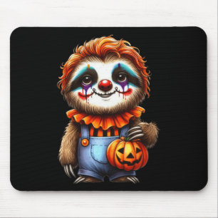 Alfombrilla De Ratón Slote Halloween Clown Outfit Kawaii Sloth