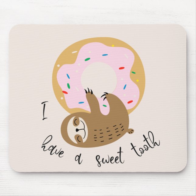 Alfombrilla De Ratón Sloth animado (Frente)