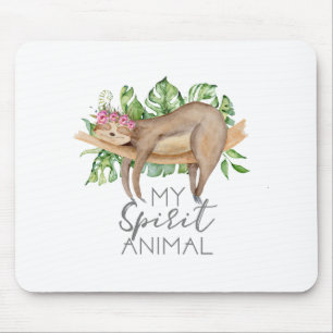 Alfombrilla De Ratón Sloth es mi regalo de Espíritu animal para el aman