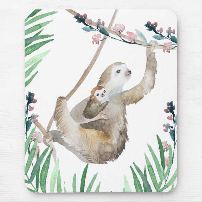 Alfombrilla De Ratón Sloth Momma (Frente)