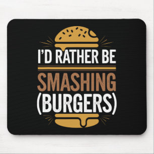 Alfombrilla De Ratón Smash Burger Lover Queseburger Flat Top C