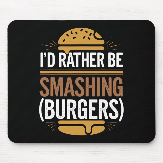 Alfombrilla De Ratón Smash Burger Lover Queseburger Flat Top C (Frente)