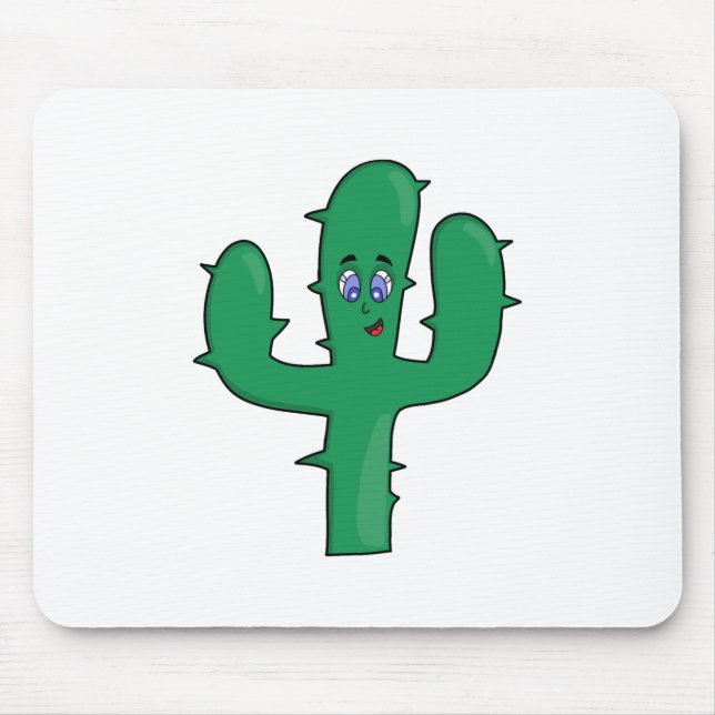 Alfombrilla De Ratón Smiling Cactus (Frente)