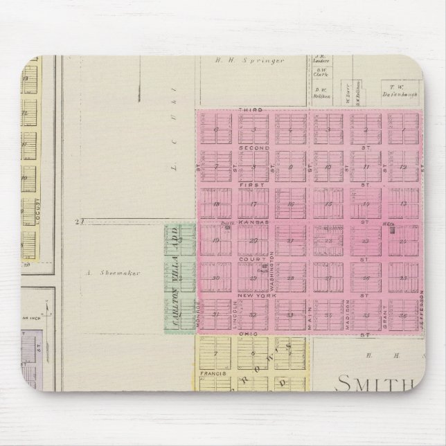 Alfombrilla De Ratón Smith Center, Gould City, Motor, Webster, Kansas (Frente)