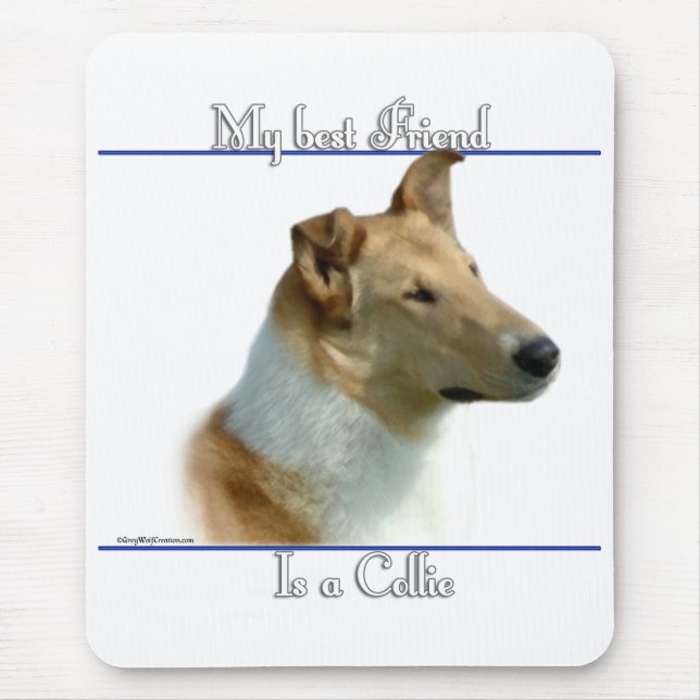 Alfombrilla De Ratón Smooth Collie Best Friend 2 (Frente)