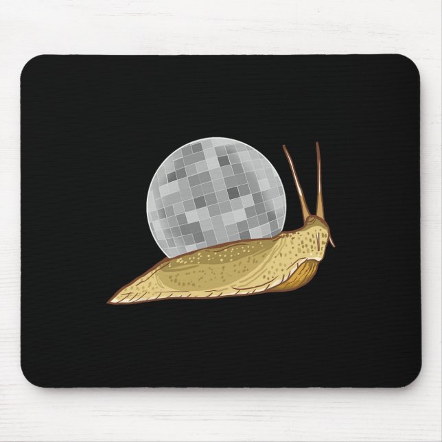 Alfombrilla De Ratón Snack Disco Ball Funny Crystal Shell Animal Lover (Frente)