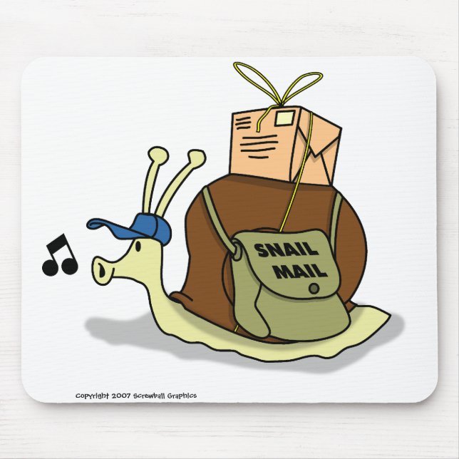 Alfombrilla De Ratón Snail mail Mousepad (Frente)
