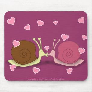 Alfombrilla De Ratón Snails In Love Mousepad