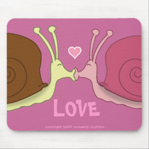 Alfombrilla De Ratón Snails In Love Mousepad