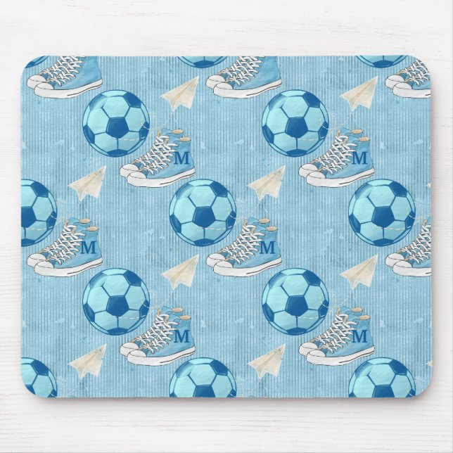 Alfombrilla De Ratón Sneakers y el fútbol de vuelta a la escuela (Frente)