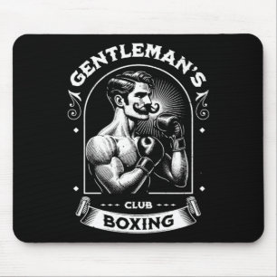 Alfombrilla De Ratón #snirt Club de Boxeo Gentleman Retro Con Caja Moti