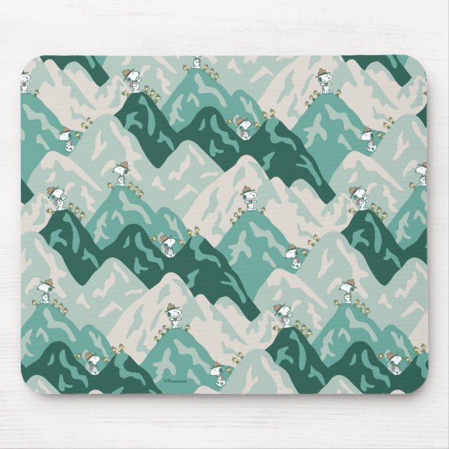 Alfombrilla De Ratón Snoopy Great Outdoor Pattern (Frente)