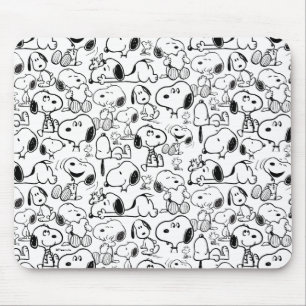 Alfombrilla De Ratón Snoopy Smile Giggle Lauggle Pattern