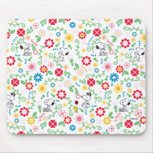 Alfombrilla De Ratón Snoopy So Sweet Flower Pattern