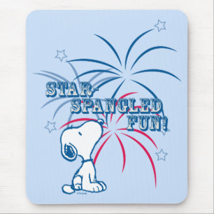 Alfombrilla De Ratón Snoopy Star Spangling Fun
