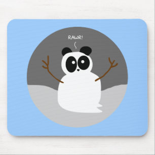 Alfombrilla De Ratón Snow Panda